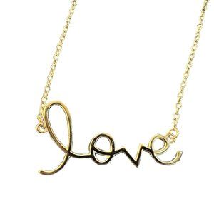 US Jewelry House Sterling Silver Love Necklace NWT